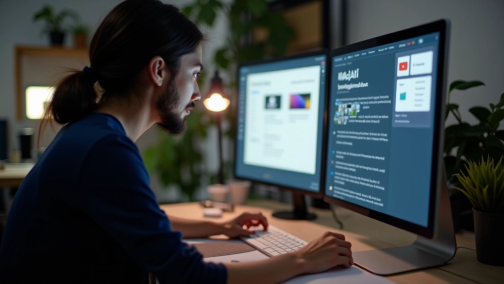 Designer at desk working on language switcher component design in web application