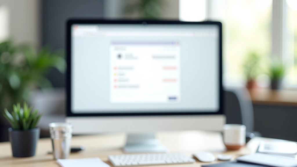 Computer monitor displaying website with language selector dropdown showing Malay and English options